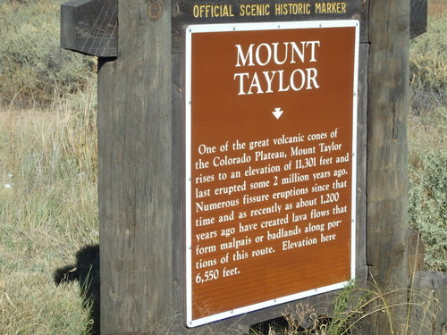 GDMBR: Explanation of the Mount Taylor Volcano Eruption, the most recent was 1200 years ago.
